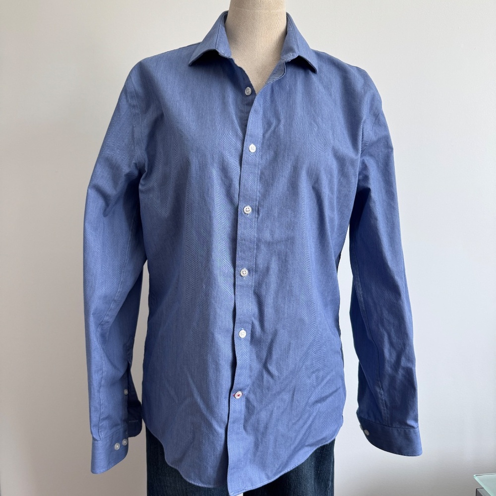 Tommy Hilfiger - Blue Long Sleeve Button Down Shirt